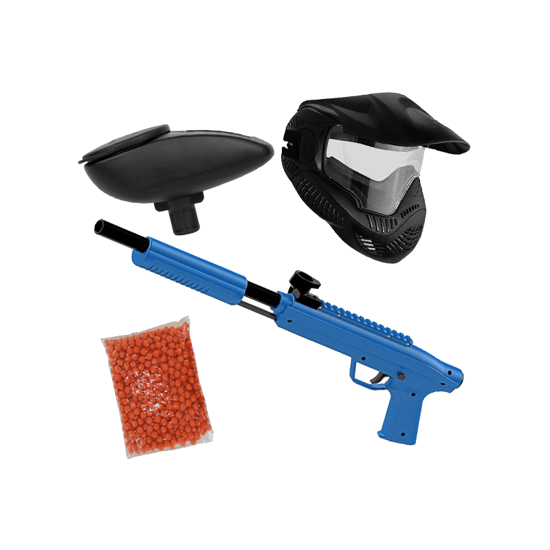 Kit lanceur tout public avec masque, hopper et billes